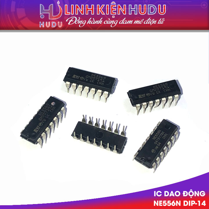 IC dao động NE556N Dip-14