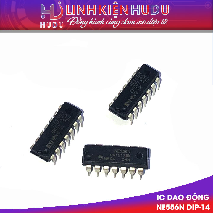 IC dao động NE556N Dip-14