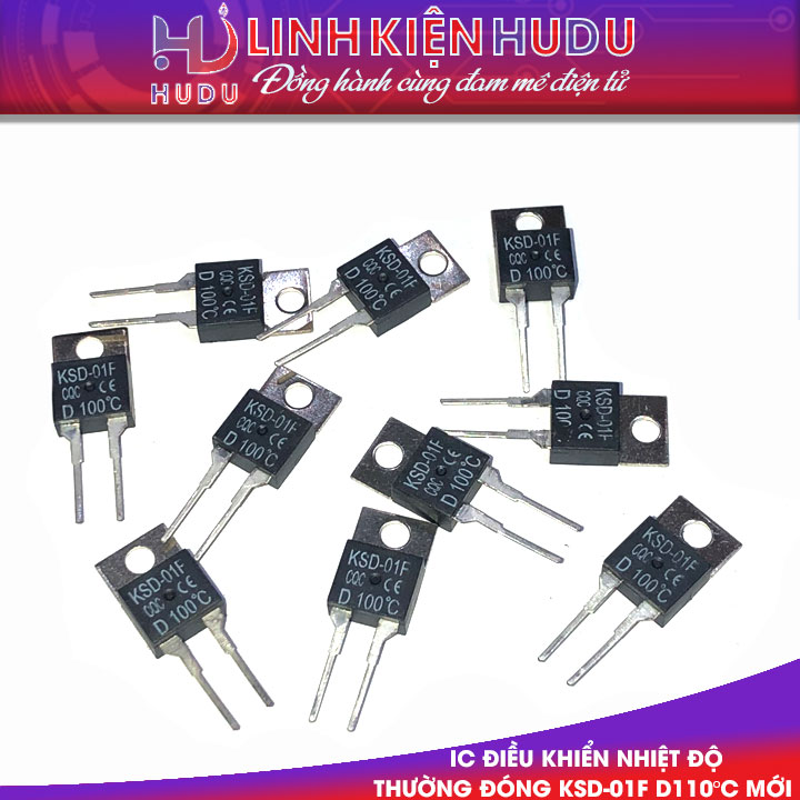 IC điều khiển nhiệt độ thường đóng KSD-01F D110°C mới