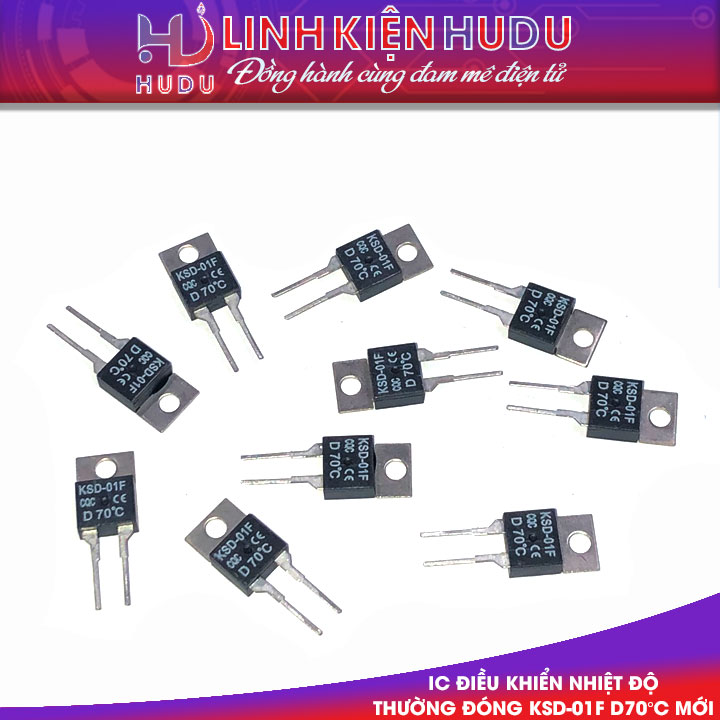 IC điều khiển nhiệt độ thường đóng KSD-01F D70°C mới
