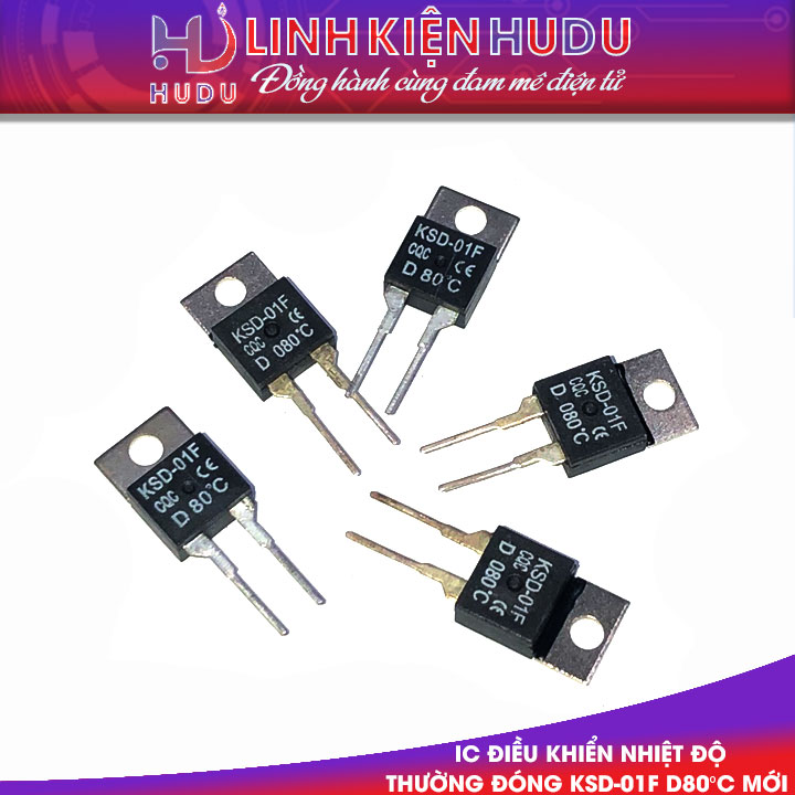 IC điều khiển nhiệt độ thường đóng KSD-01F D80°C mới