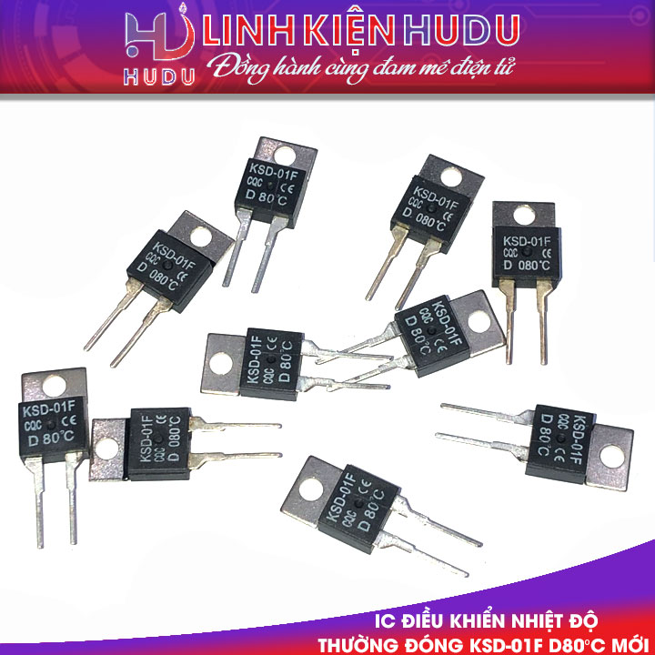 IC điều khiển nhiệt độ thường đóng KSD-01F D80°C mới