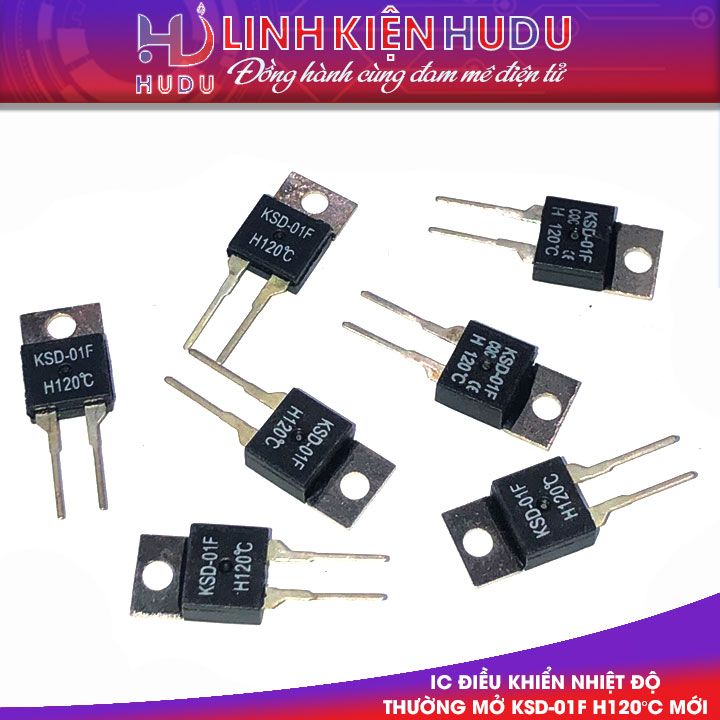 IC điều khiển nhiệt độ thường mở KSD-01F H120°C mới