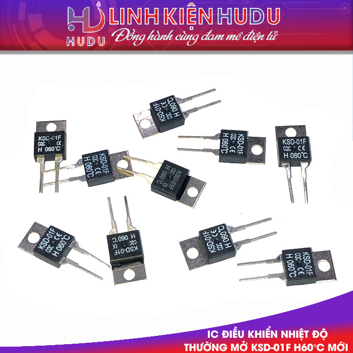 IC điều khiển nhiệt độ thường mở KSD-01F H60°C mới