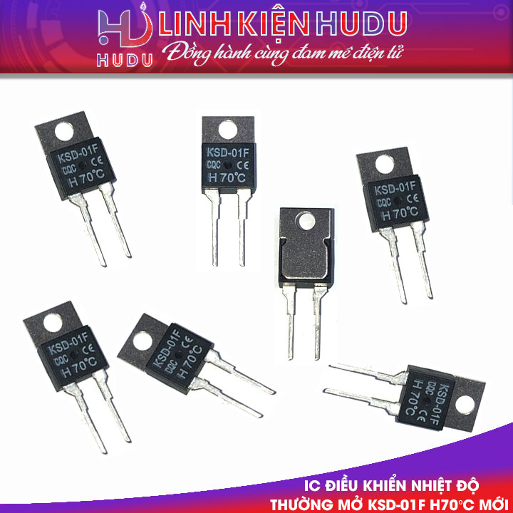 IC điều khiển nhiệt độ thường mở KSD-01F H70°C mới