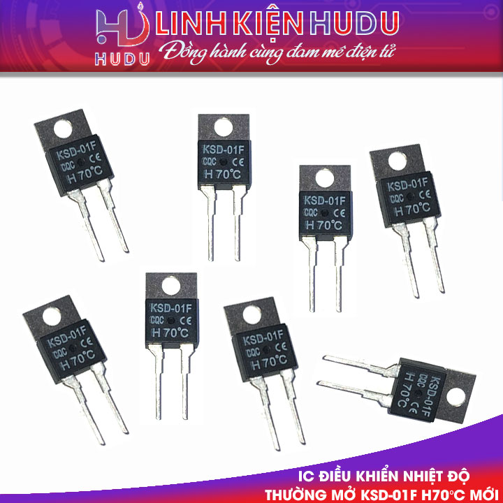 IC điều khiển nhiệt độ thường mở KSD-01F H70°C mới