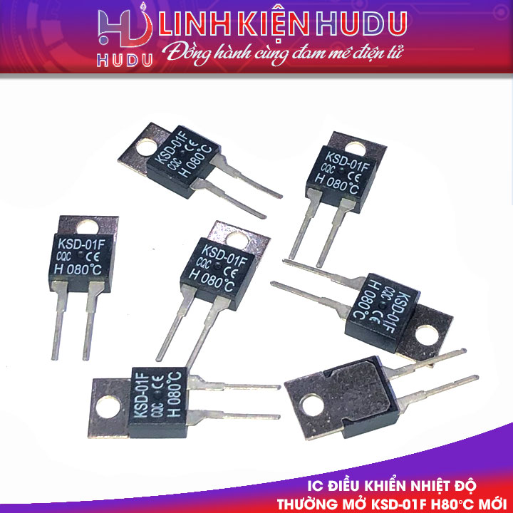 IC điều khiển nhiệt độ thường mở KSD-01F H80°C mới