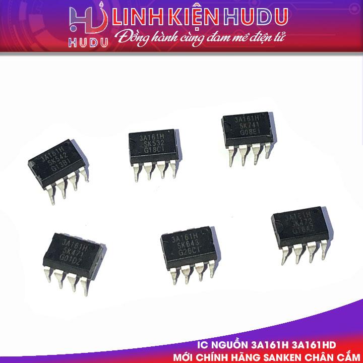 IC NGUỒN STR-3A161D STR3A161 3A161HD 3A161D 3A161 3A161H DIP-7 MỚI CHÍNH HÃNG SANKEN [CHÂN CẮM]