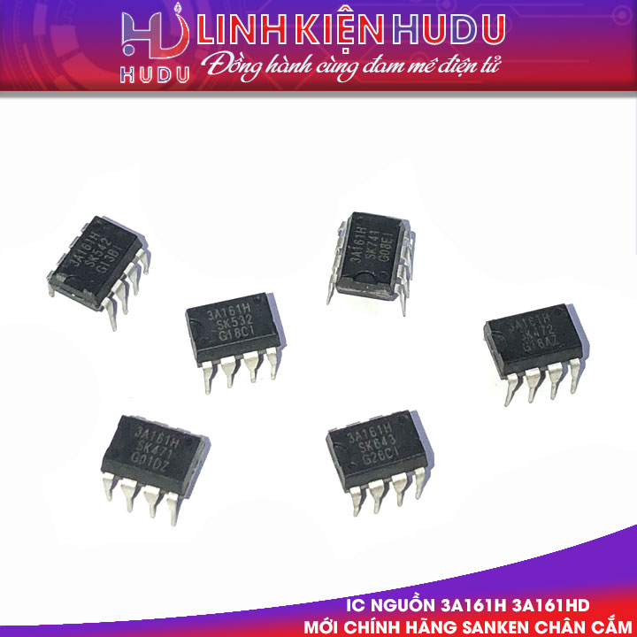 IC NGUỒN STR-3A161D STR3A161 3A161HD 3A161D 3A161 3A161H DIP-7 MỚI CHÍNH HÃNG SANKEN [CHÂN CẮM]