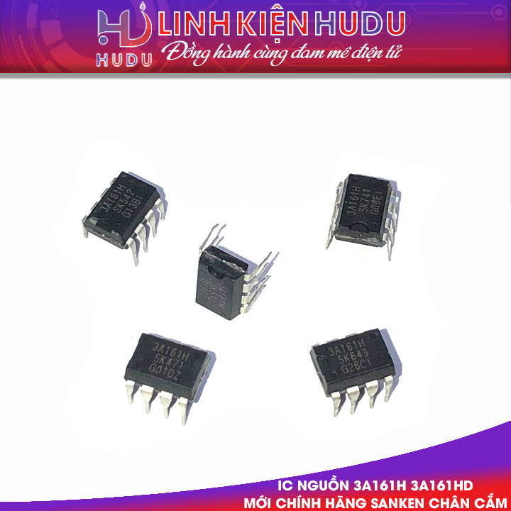 IC NGUỒN STR-3A161D STR3A161 3A161HD 3A161D 3A161 3A161H DIP-7 MỚI CHÍNH HÃNG SANKEN [CHÂN CẮM]