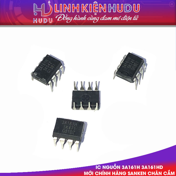 IC NGUỒN STR-3A161D STR3A161 3A161HD 3A161D 3A161 3A161H DIP-7 MỚI CHÍNH HÃNG SANKEN [CHÂN CẮM]