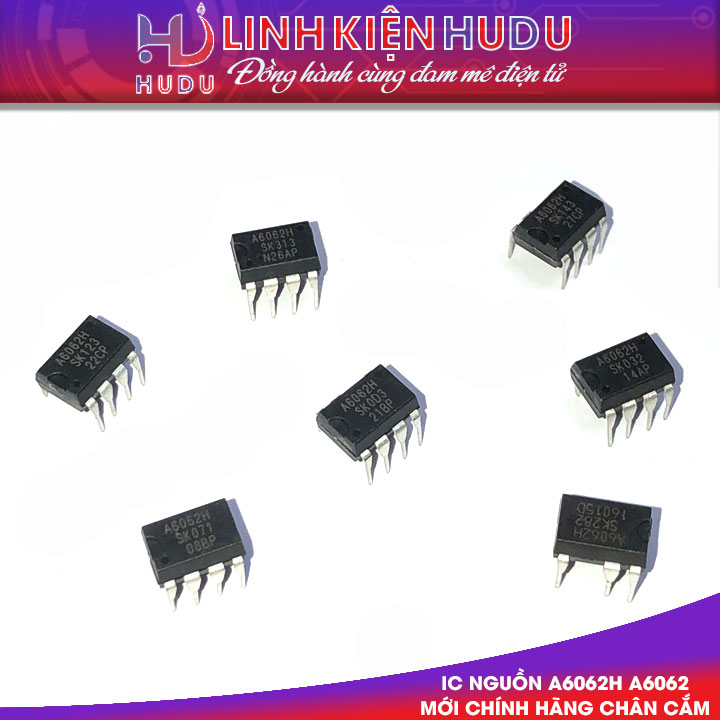 IC NGUỒN STR-A6062H A6062H  A6062 MỚI CHÍNH HÃNG DIP-7  [CHÂN CẮM]