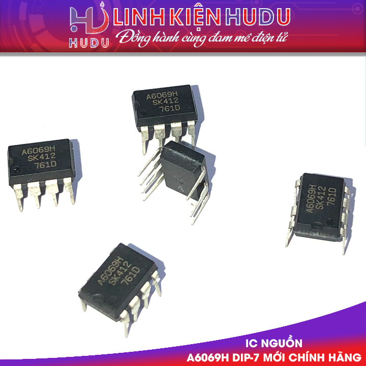 IC nguồn STR-A6069H STRA6069H A6069H A6069 6069  DIP-7 mới chính hãng Sanken 100%
