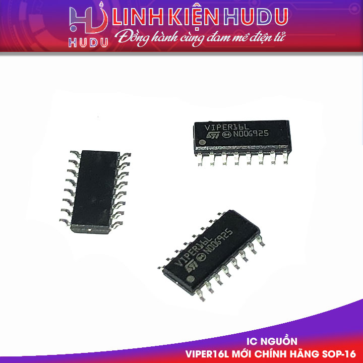 IC NGUỒN VIPER16LD VIPER16L VIPER16 MỚI CHÍNH HÃNG ST SOP-16