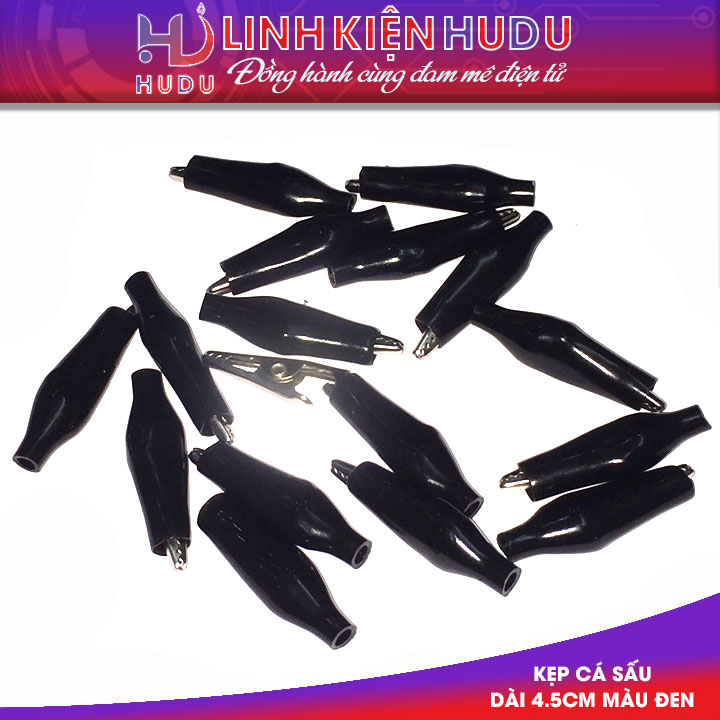 Kẹp cá sấu dài 4.5cm màu đen