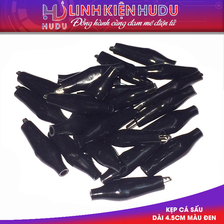 Kẹp cá sấu dài 4.5cm màu đen