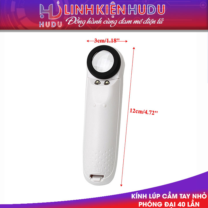 Kính lúp cầm tay nhỏ phóng đại 40 lần (GE-2)