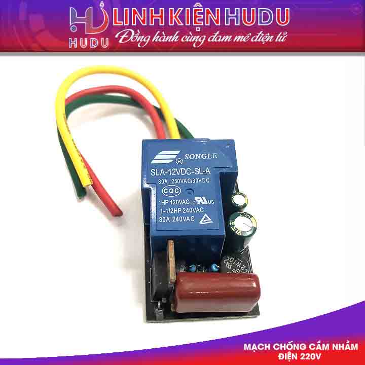 Mạch chống cắm nhầm điện 110V-220V loại 30A có còi báo
