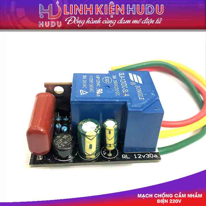 Mạch chống cắm nhầm điện 110V-220V loại 30A có còi báo