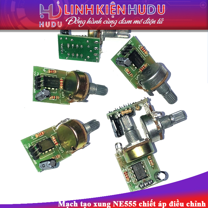 Mạch tạo xung NE555 chiết áp điều chỉnh