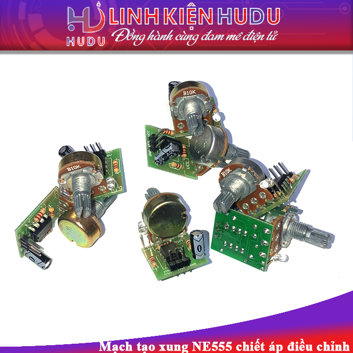 Mạch tạo xung NE555 chiết áp điều chỉnh