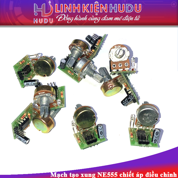 Mạch tạo xung NE555 chiết áp điều chỉnh