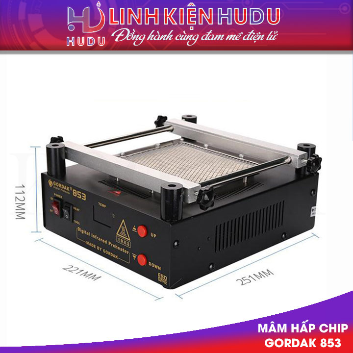 Mâm hấp chip Gordak 853 chính hãng