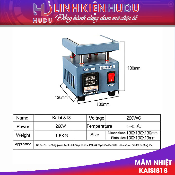 Mâm nhiệt Kaisi-818