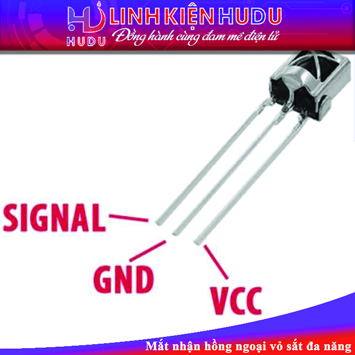 Mắt nhận hồng ngoại vỏ sắt đa năng