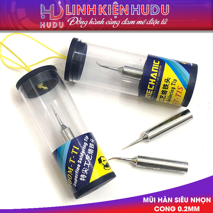 Mũi hàn siêu nhọn cong 0.2mm