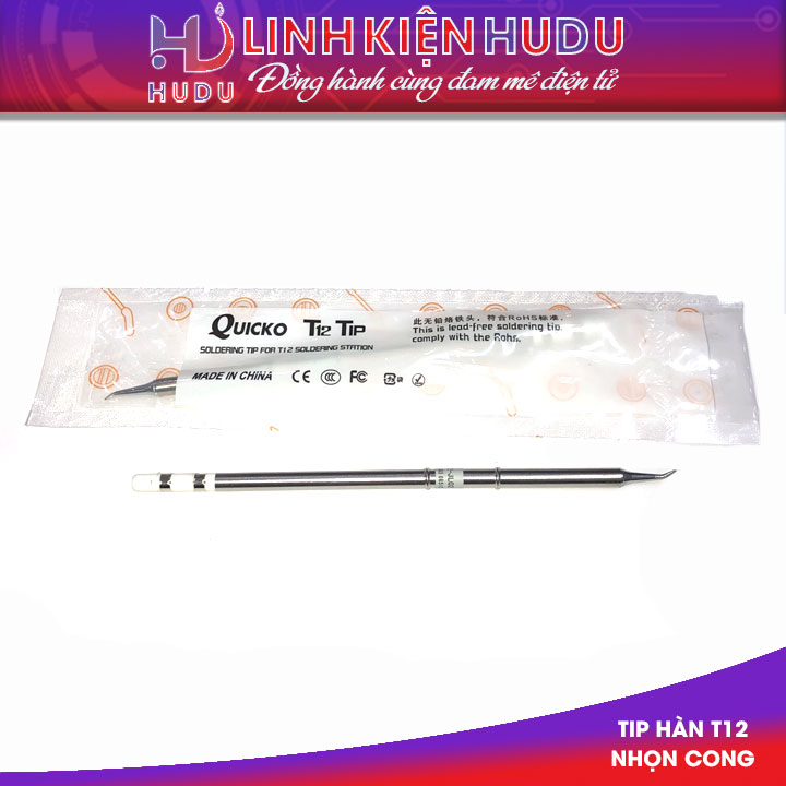 Mũi hàn T12 nhọn cong