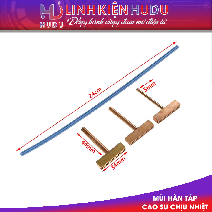 Mũi hàn táp + cao su chịu nhiệt