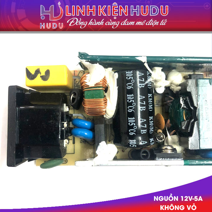 Nguồn 12V – 5A không vỏ cũ