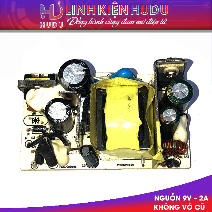 Nguồn 9V – 2A không vỏ cũ