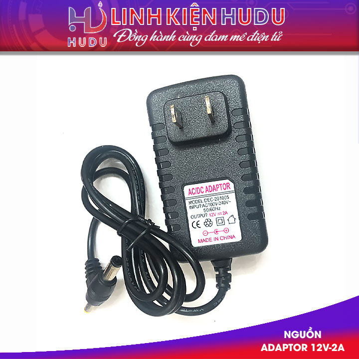 Nguồn Adaptor 12V-2A giắc 2 đầu