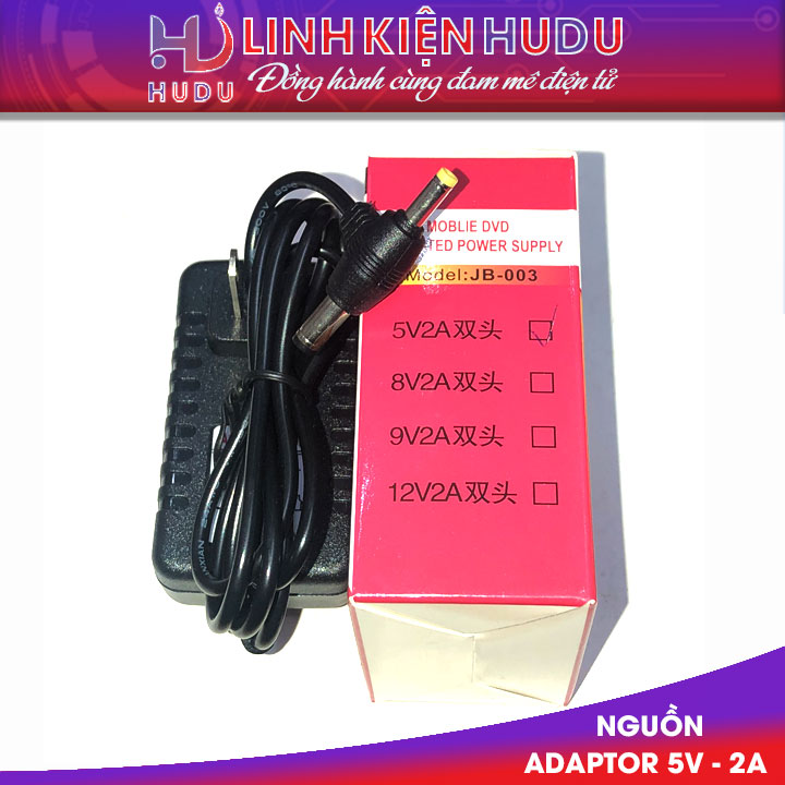 Nguồn Adaptor 5V-2A giắc 2 đầu