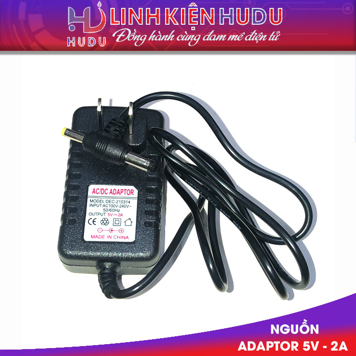 Nguồn Adaptor 5V-2A giắc 2 đầu