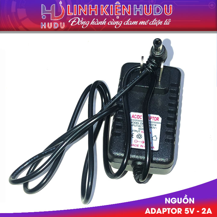 Nguồn Adaptor 5V-2A giắc 2 đầu