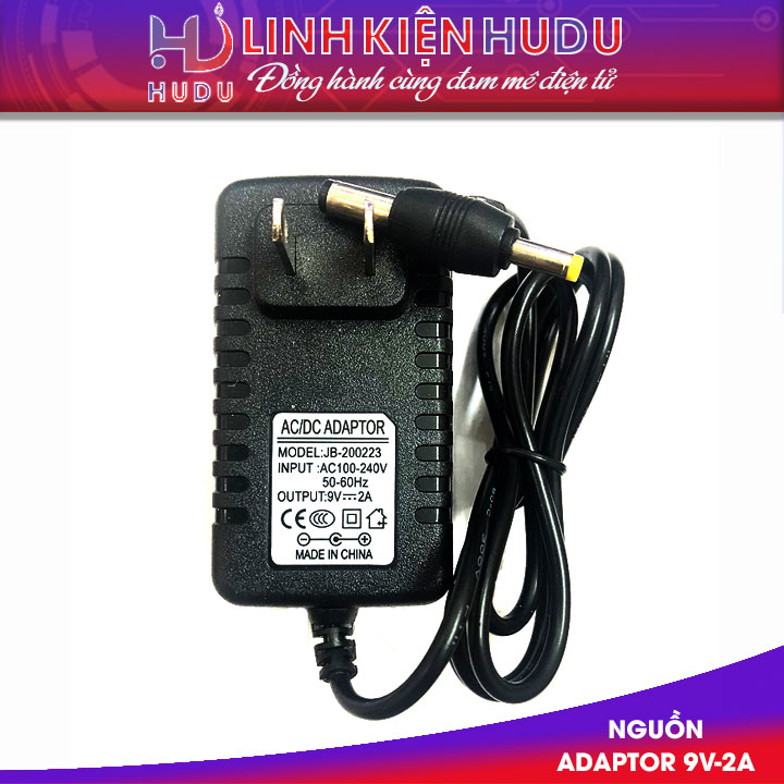 Nguồn Adaptor 9V-2A giắc 2 đầu