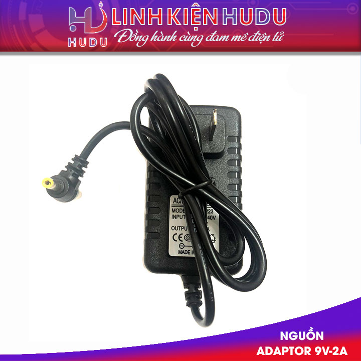 Nguồn Adaptor 9V-2A giắc 2 đầu