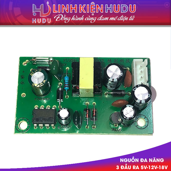 Nguồn xung 3 đầu ra 5V 12V 18V