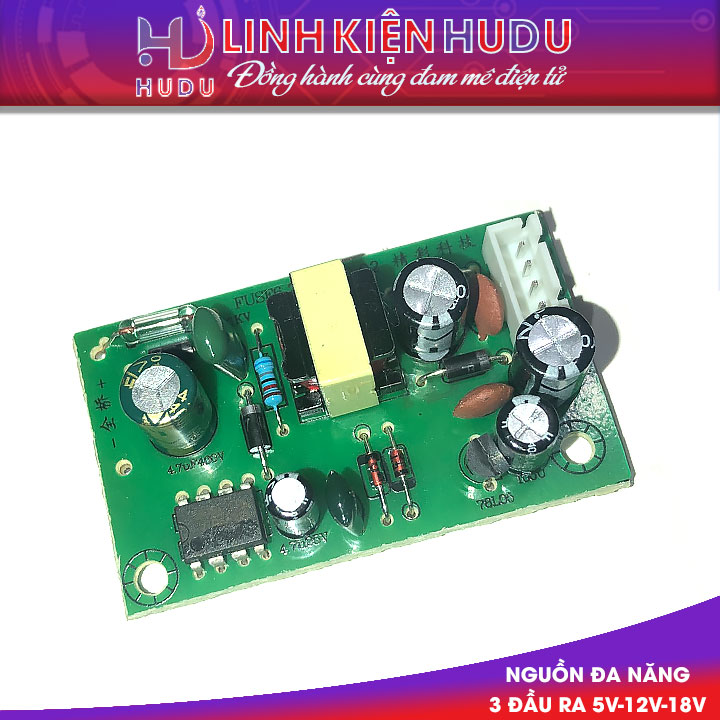 Nguồn xung 3 đầu ra 5V 12V 18V