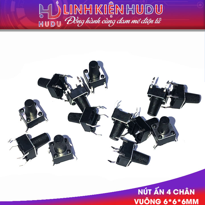 Nút ấn 4 chân vuông 6*6*6mm