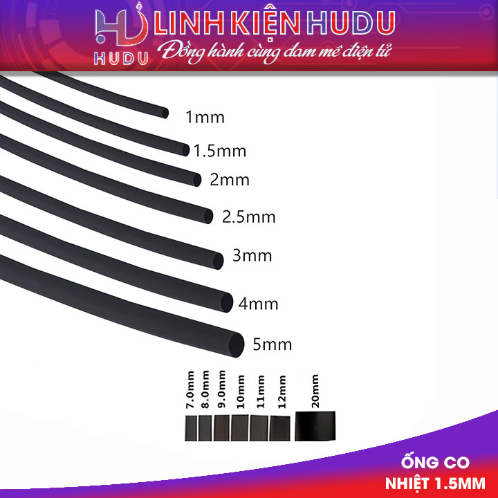 Ống co nhiệt 5.0mm