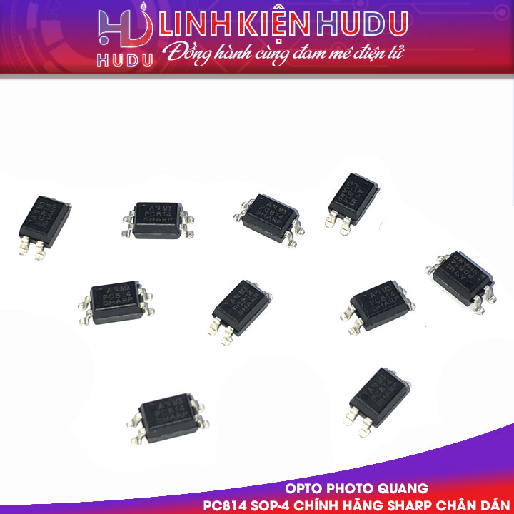 Opto PC814 chính hãng Sharp (chân dán)