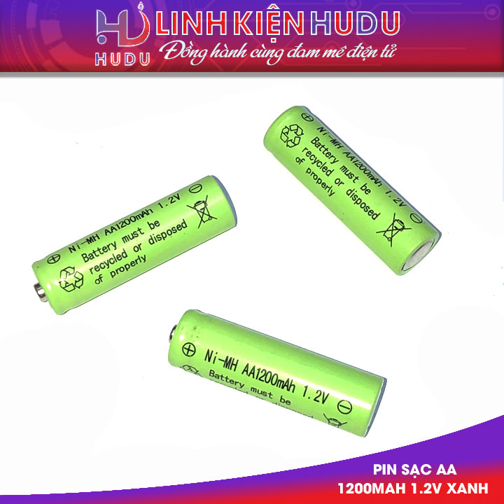 Pin AA xanh 1200mAh