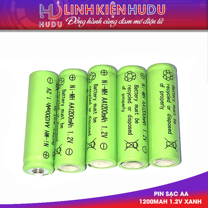 Pin AA xanh 1200mAh