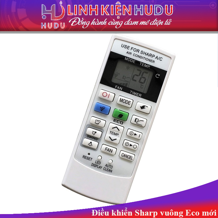 Điều khiển Sharp vuông Eco mới