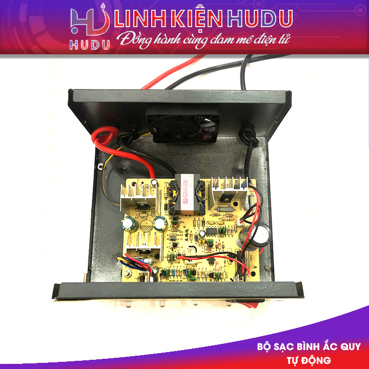 Sạc ắc quy tự động đen