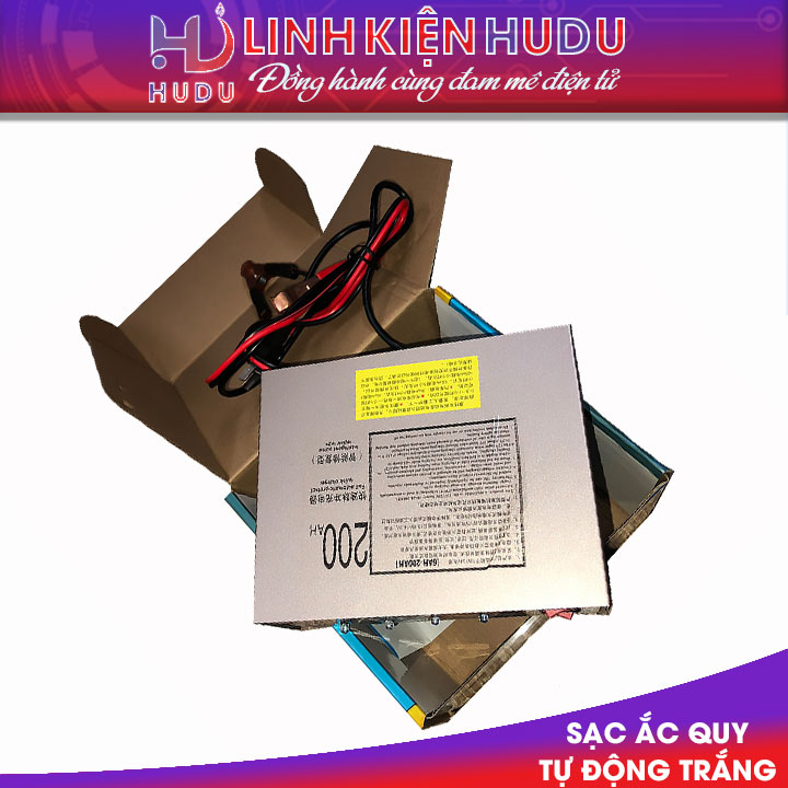 Sạc ắc quy tự động trắng
